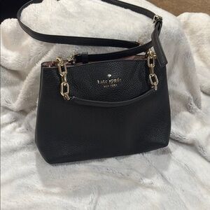 Kate Spade Black Leather Shoulder Bag. Beautiful. Used for about 2 weeks.